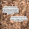 daun bambu kering media tanam